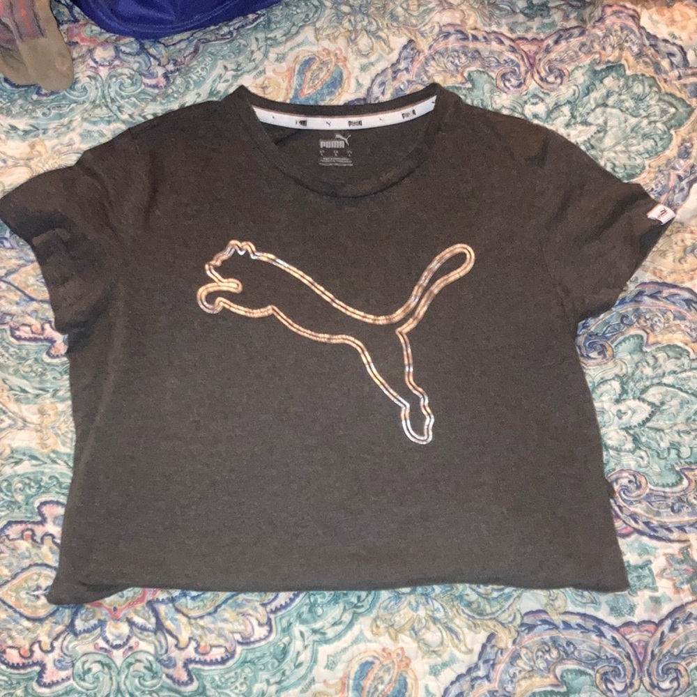 Puma Black T-Shirt with Logo